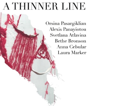 poster for exhibition called 'A Thinner Line'