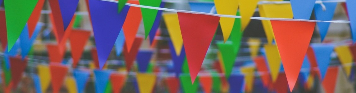 photo of colourful bunting