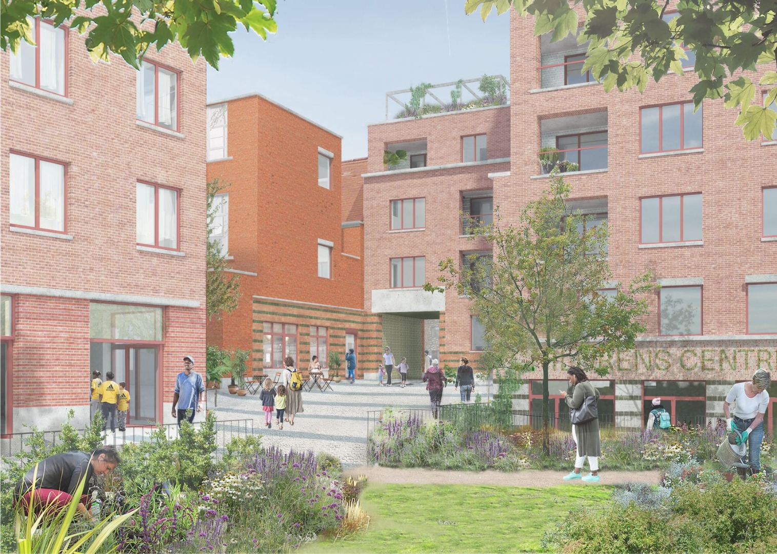 Courtyard artists impression