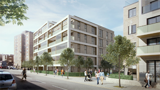 Kilburn block of flats 319px by 180px