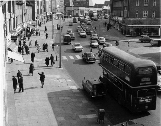Neasden shopping centre in 1964