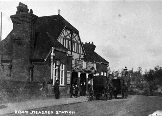 Neasden Station, photographed before 1910