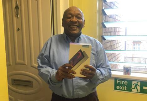 Survey winner Jaysin K, South Kilburn.