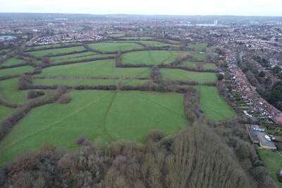Aerial view of Fryent Country Park 