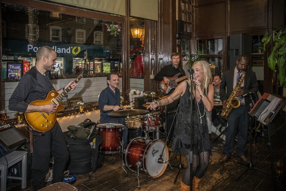 Image of a band playing at Kilburn Fringe festival