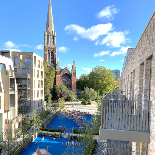 New Unity Place outdoor space artists impression