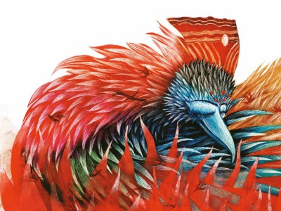 Illustration of the red firebird