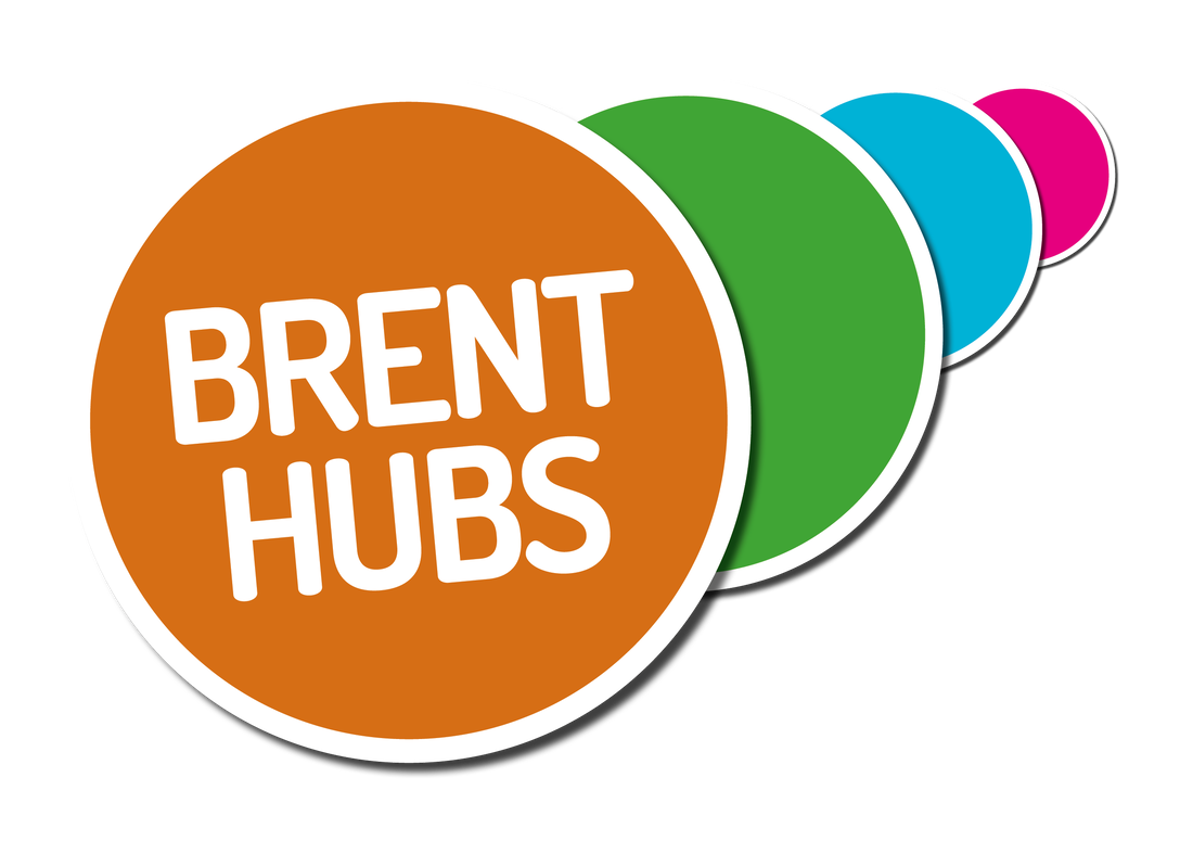 Brent Hubs written on an orange circle