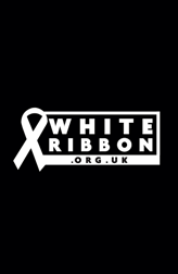 White Ribbon black and white logo