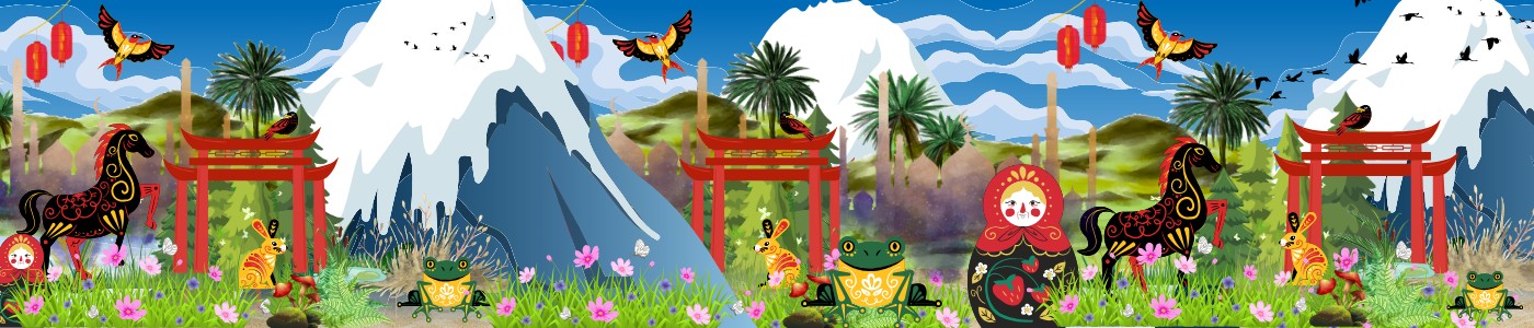 banner with mythical creature 