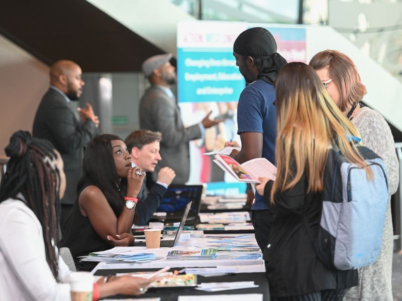 Wembley Jobs Fair crowd gathered