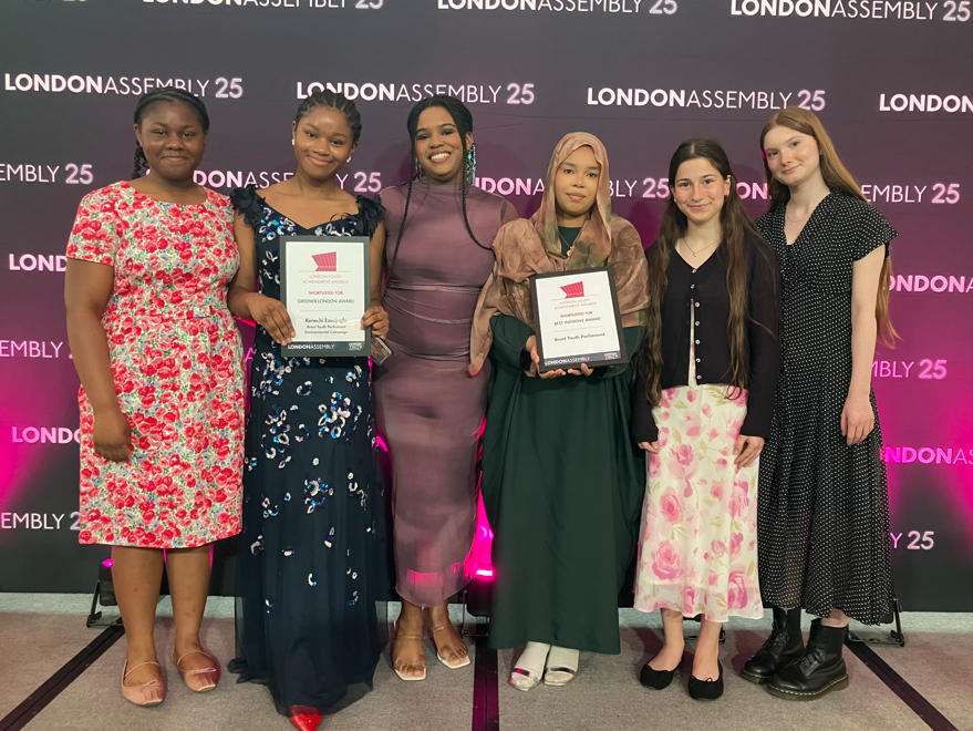 Brent Youth Parliament at London Assembly Youth Achievement Awards 2025