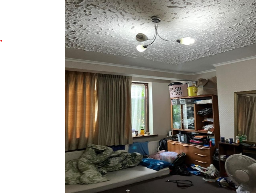 Tenants lived in cramped conditions inside the house