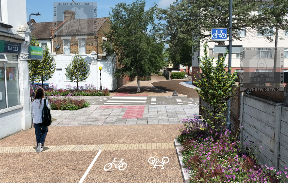 Green Corridor project in Church End and Roundwood future impressions