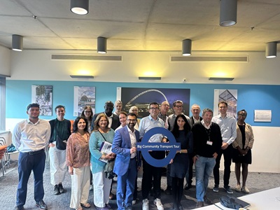 Picture with TfL colleagues and a roundel