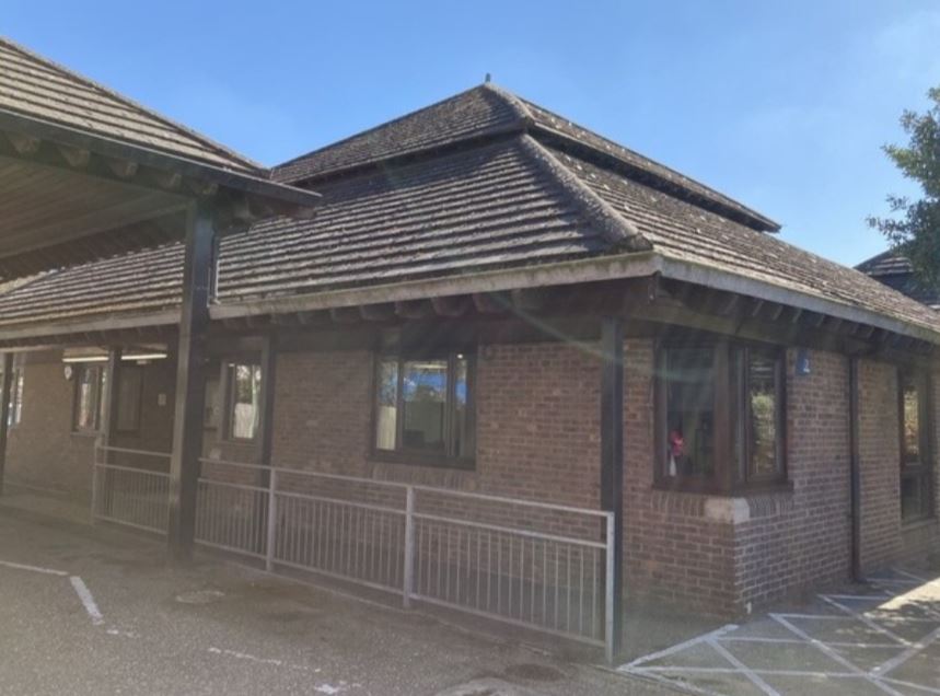 Exterior view of the entrances to the New Millenium Day Centre