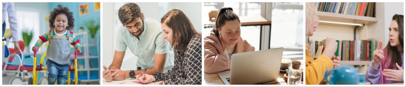 collage of images showing children and adults