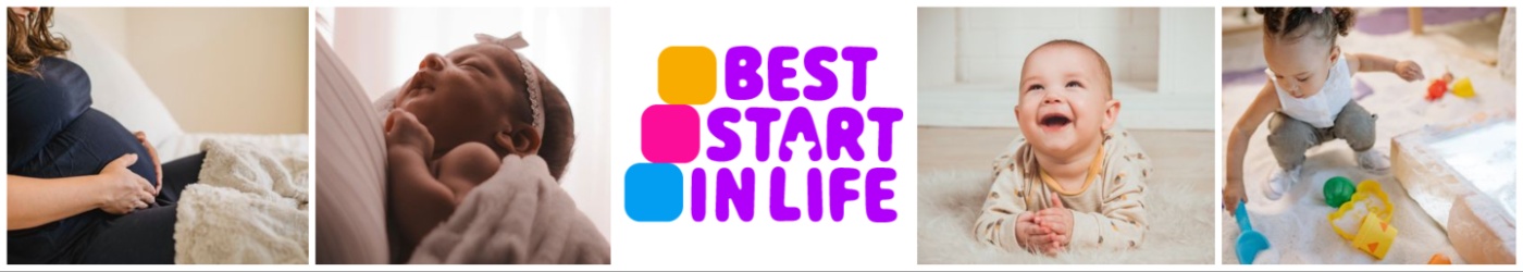Banner with the text - Start for life banner