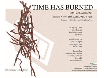 Exhibition artwork - Time Has Burned