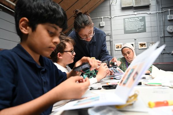Children participating in Kiln Take Over Day