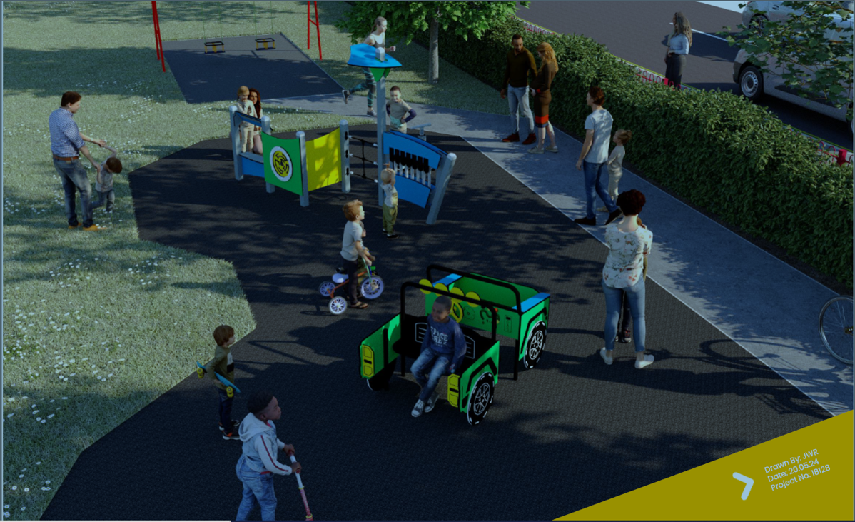 CGI Image of the new area coming to Hazel Road park