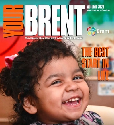 image of a little girl on the front page of the Your Brent Magazine