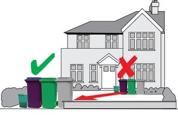 Where to put your bins with large front garden