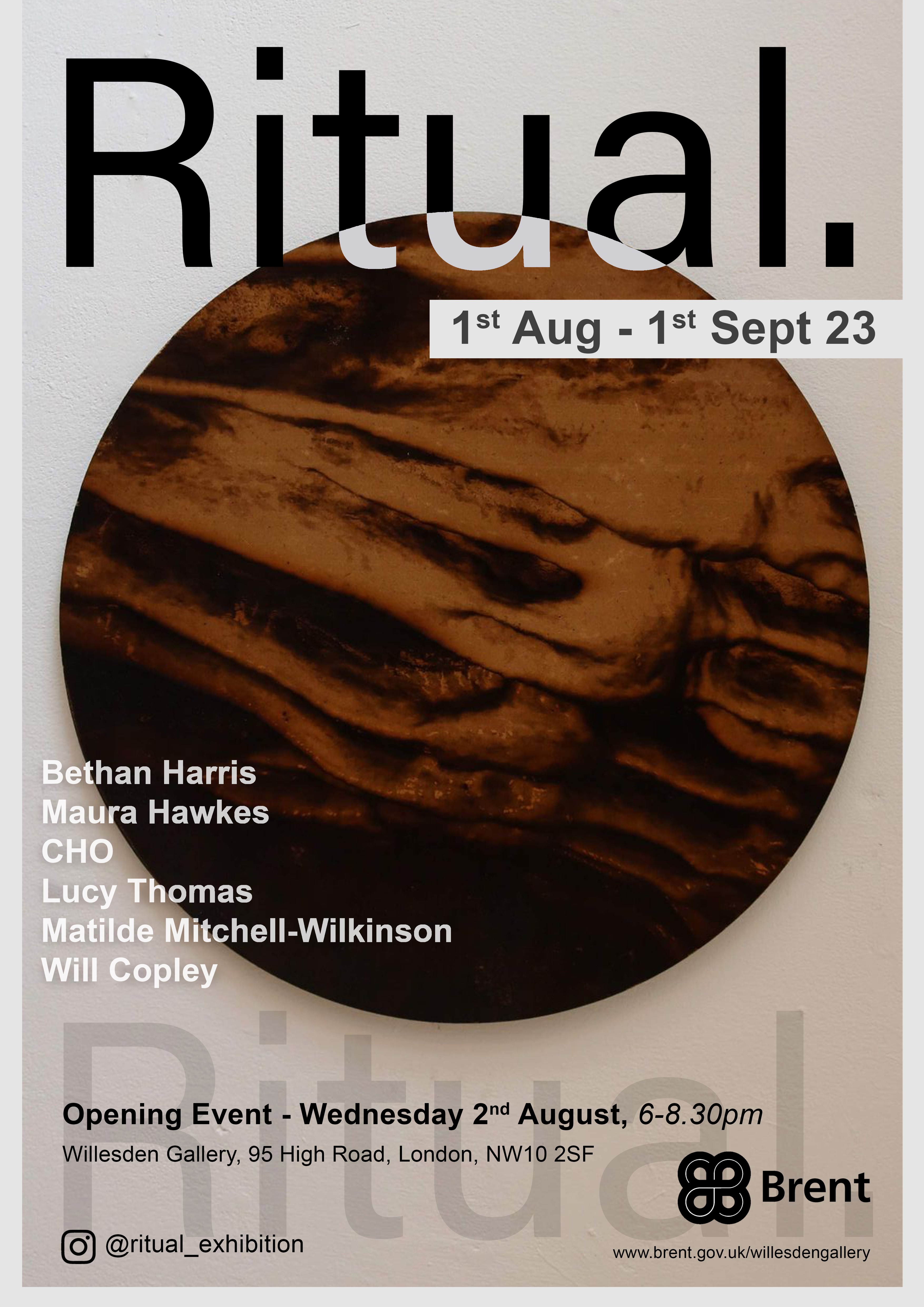 poster for exhibition called 'RITUAL'