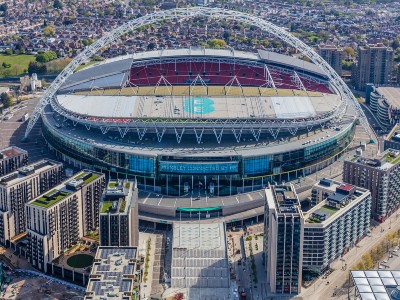 Wembley Stadium aerial view 